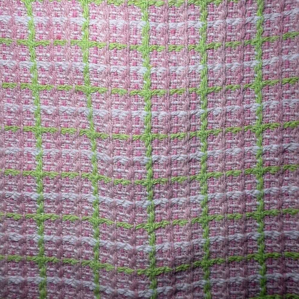 ZARA Tweed Pink Green Plaid‎ Mini Skort Skirt Womens S Barbiecore  preppy shorts - Picture 2 of 11